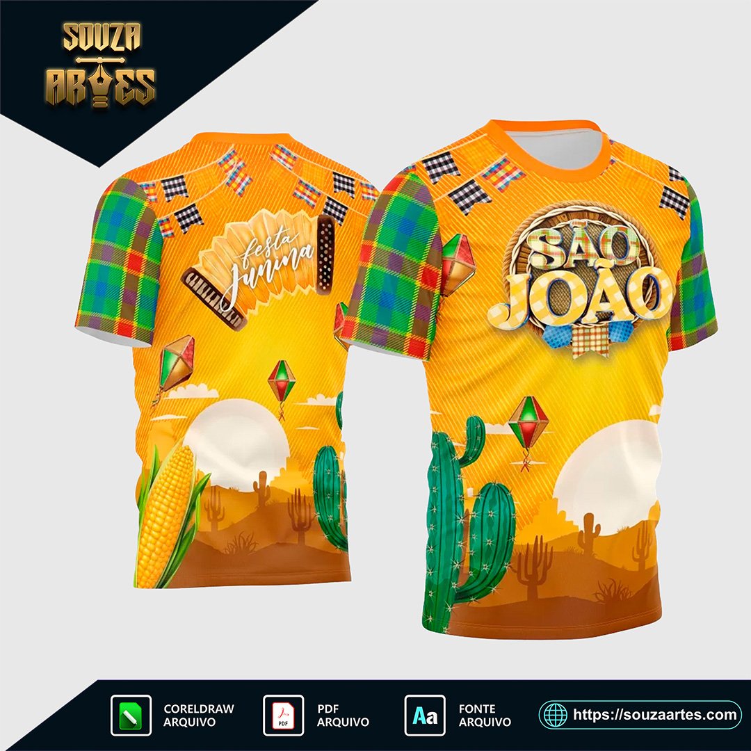 Estampa Vetor Camisa - São João 2025 - Festa Junina