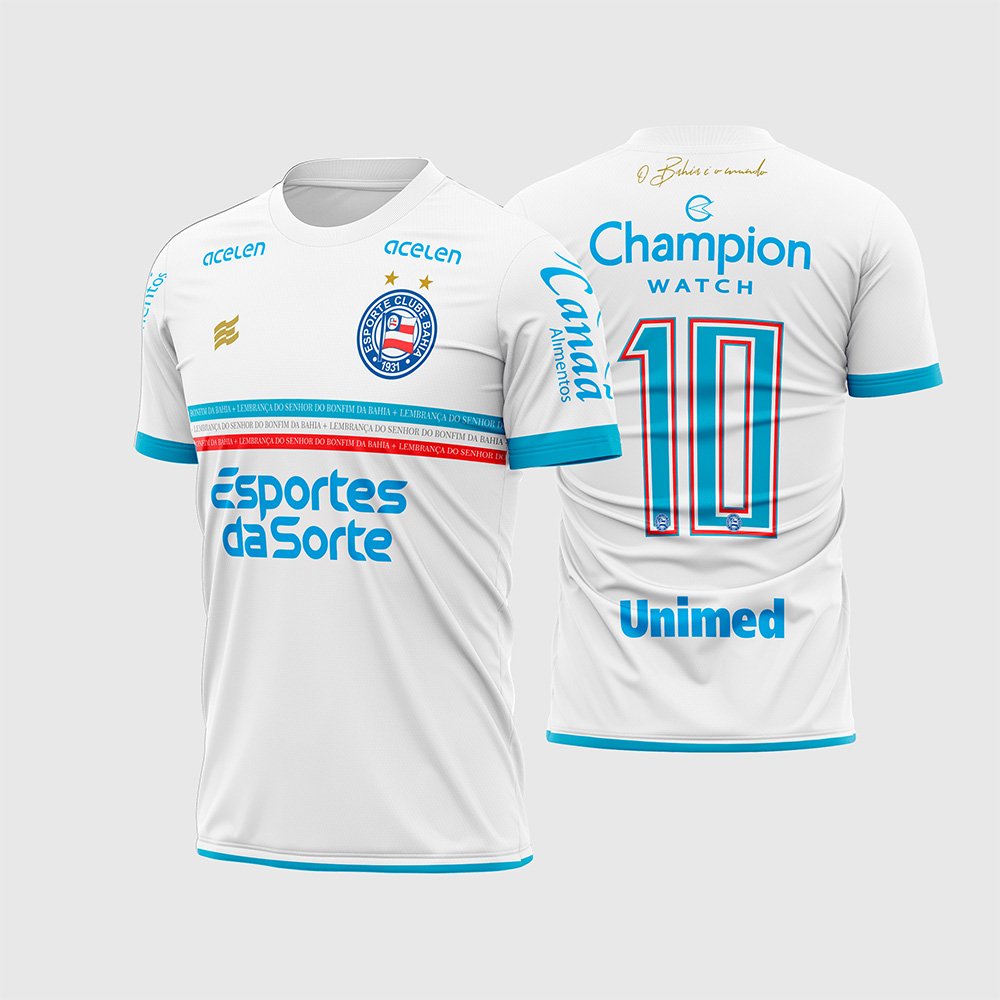 Arte Vetor Camisa Time Bahia Titular 2023 - 2024