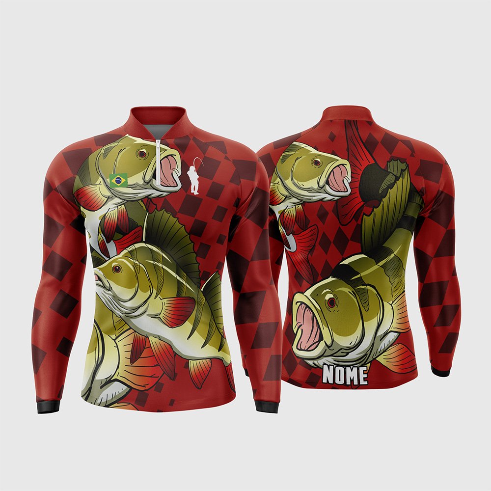 Arte Estampa Camisa De Pesca Esportiva Modelo 26