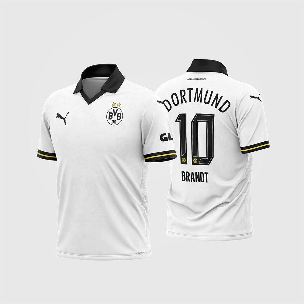 Arte Vetor Camisa Borussia Dortmund Terceira 2024 - 2025