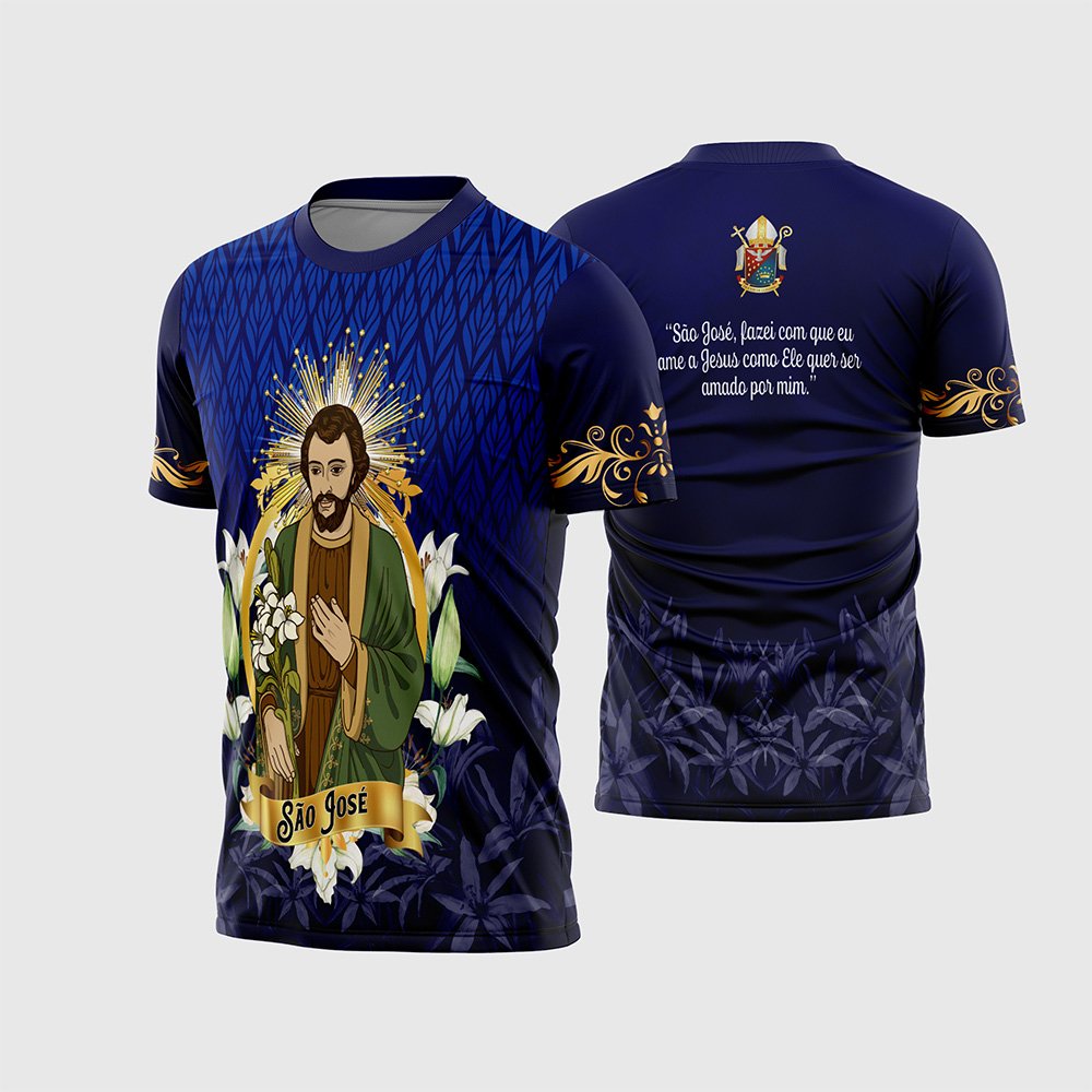 Arte Vetor Religiosa São José para Camisa