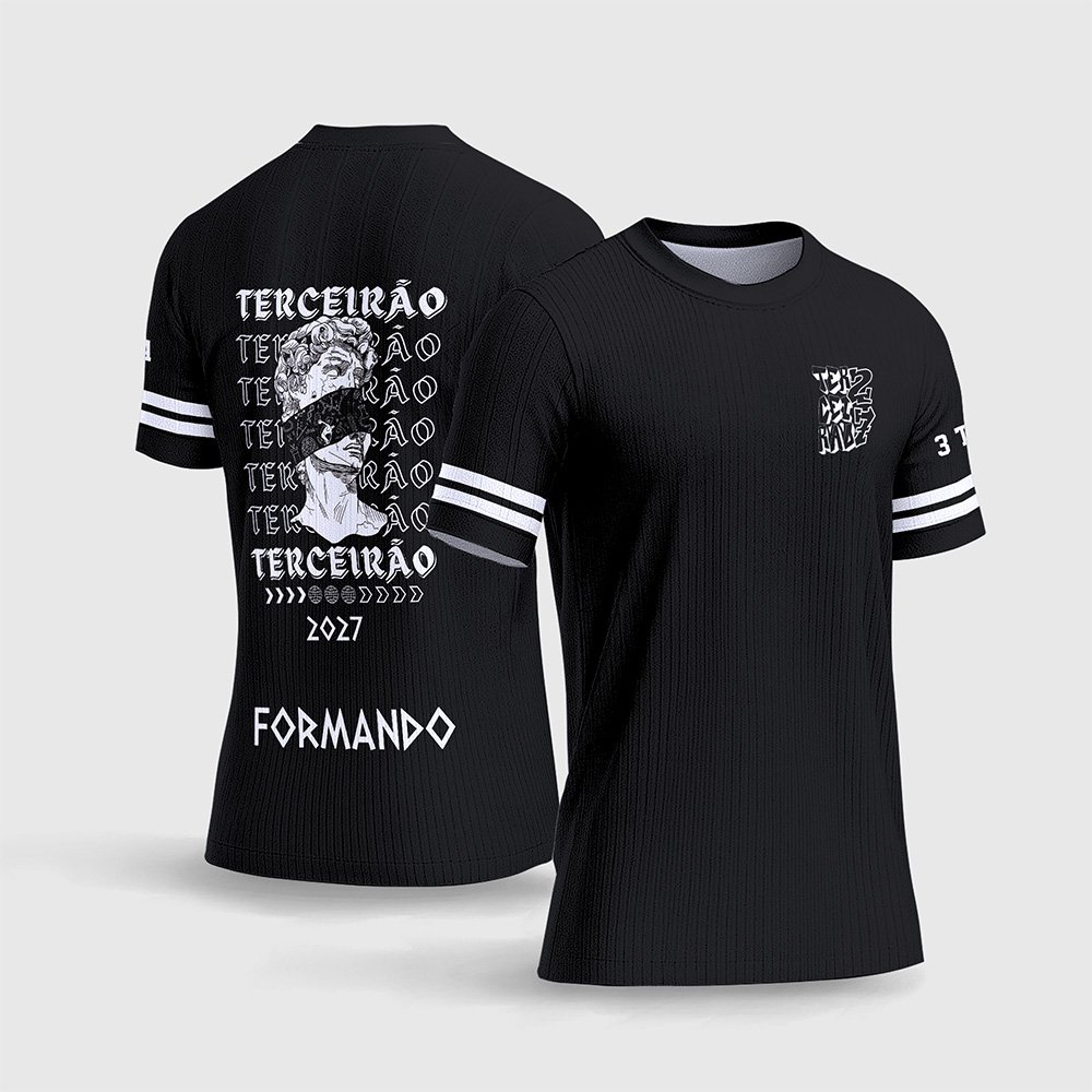 Arte Vetor Camisa Formandos Estátua Terceirão