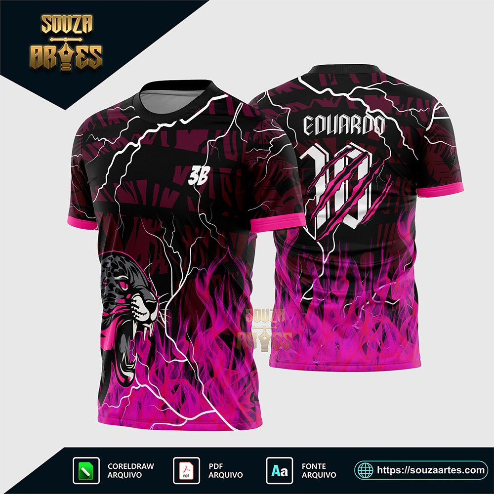 Arte Vetor Camisa de Interclasse Onça 2025 - 2026