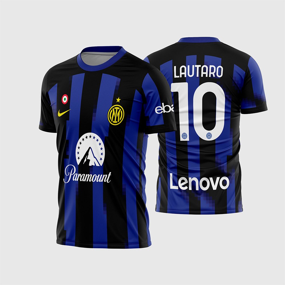 Arte Vetor Camisa Inter de Milão Titular 2023 2024