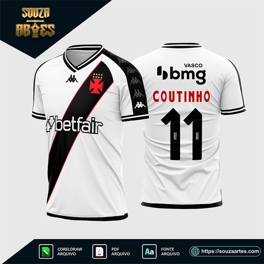 Arte Vetor Camisa Vasco da Gama Reserva 2024 - 2025