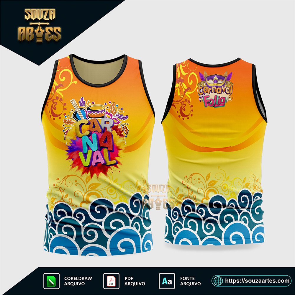 Arte Vetor Camisa Abadá Bloco Carnaval 2026 - Modelo 09