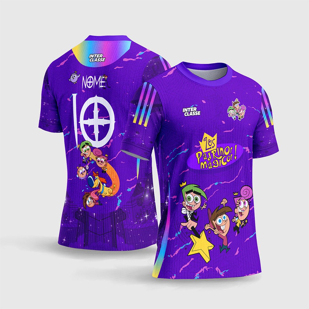 Arte Vetor Camisa de Interclasse Os Padrinhos Mágicos