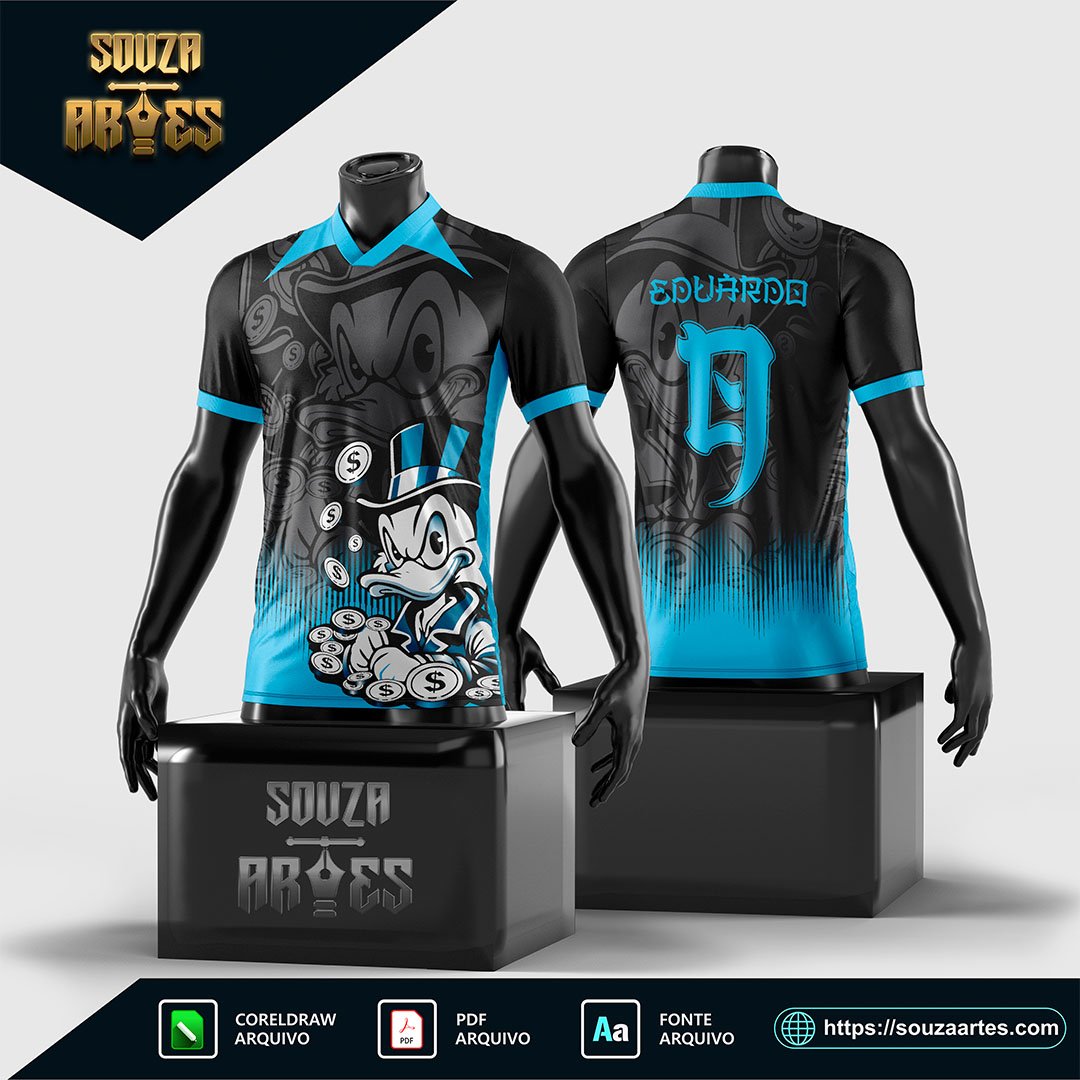 Arte Vetor Camisa Interclasse Tio Patinhas 2024 2025