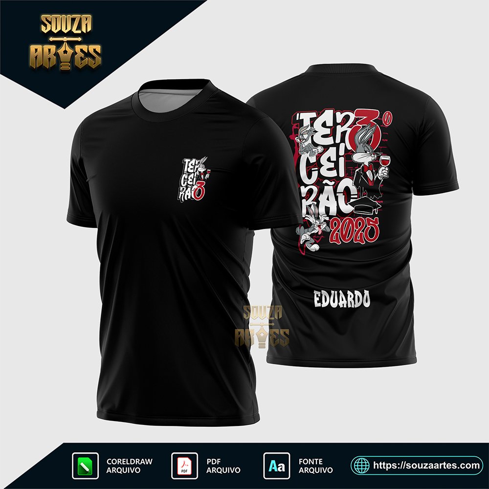 Arte Camisa Terceirão Pernalonga 2025