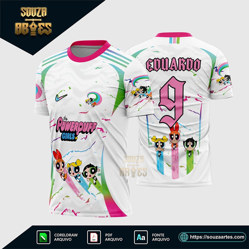 Arte Vetor Camisa InterClasse Meninas Superpoderosas