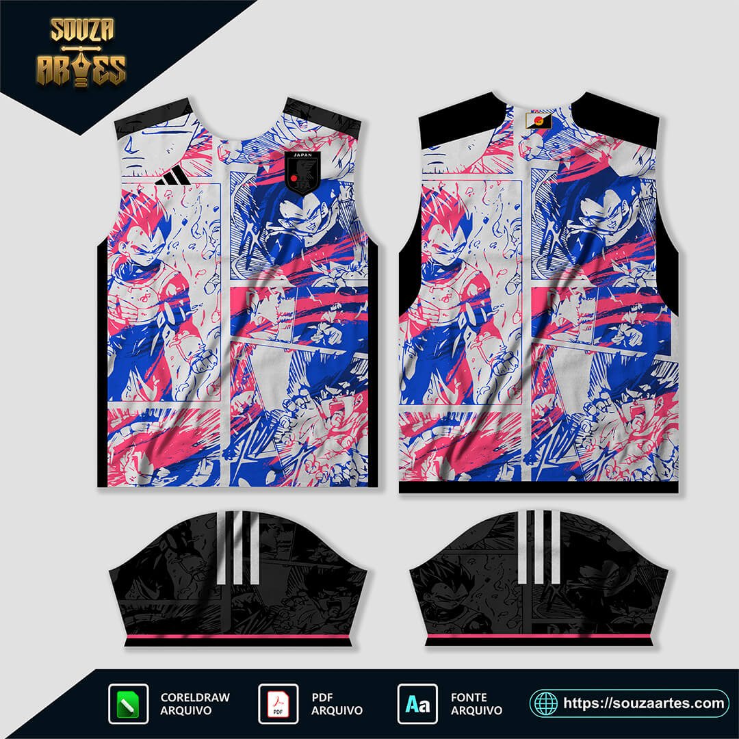 Arte Vetor Camisa Japão Dragon Ball Conceito