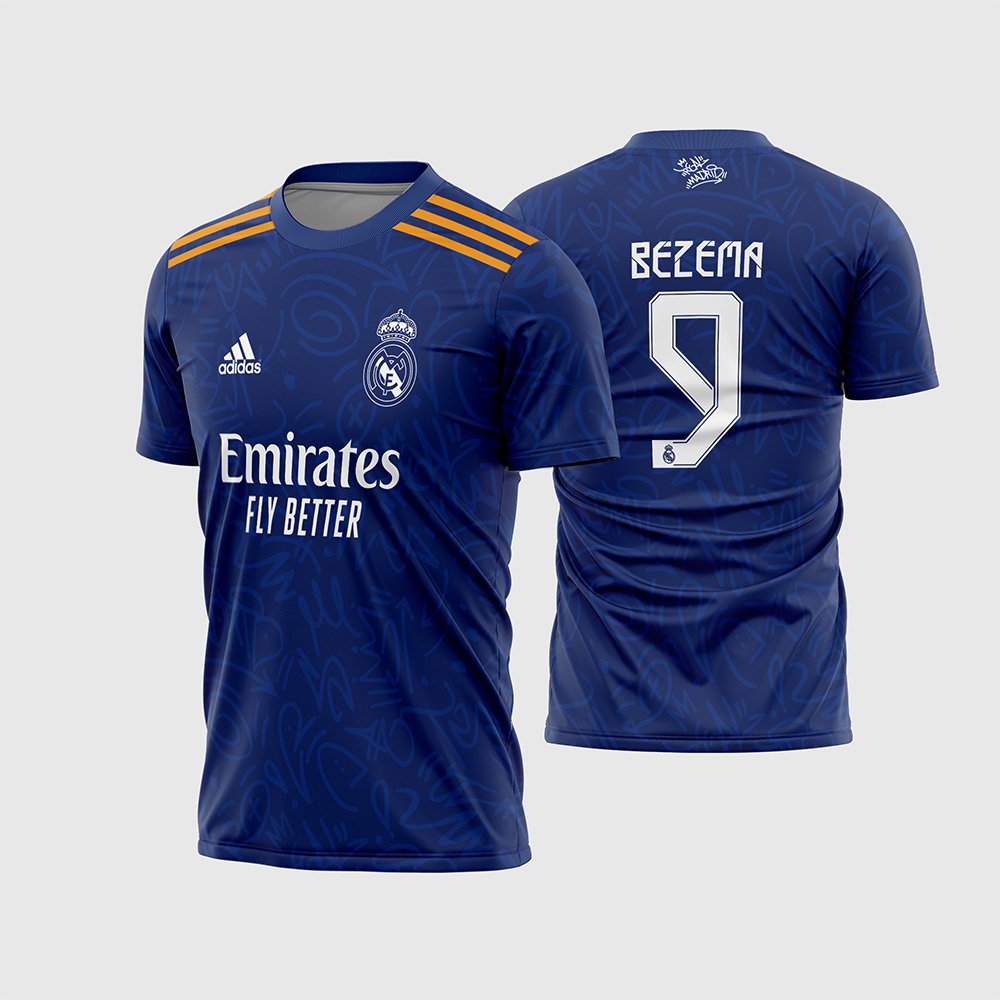 Arte Vetor Camisa Real Madrid Visita 2025-2026