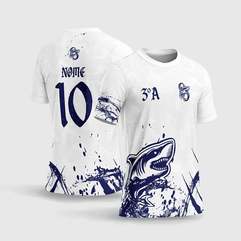 Arte Vetor Camisa de Interclasse Tubarão