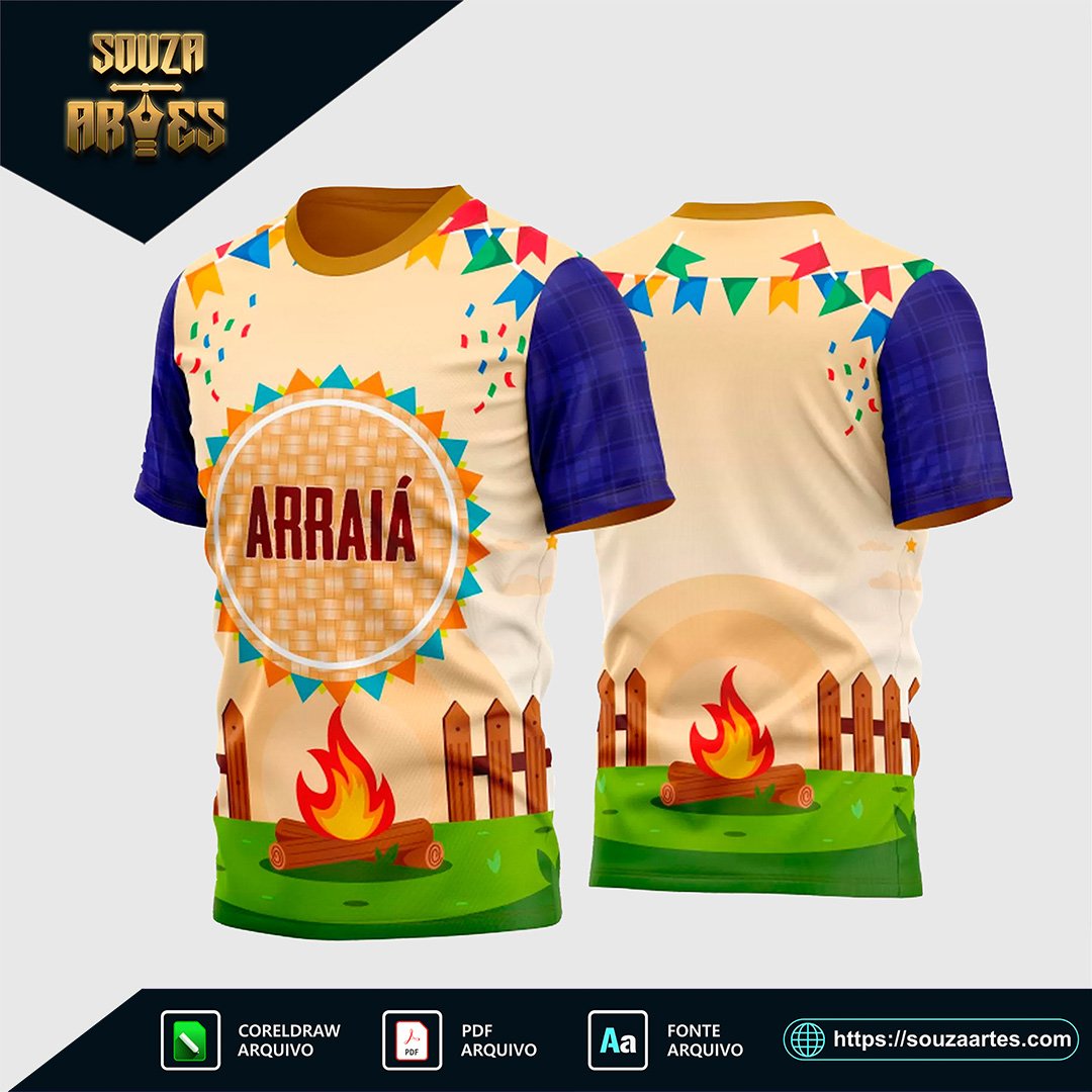 Estampa Camisa Festa Junina - São João 2025 - Arraiá 2025