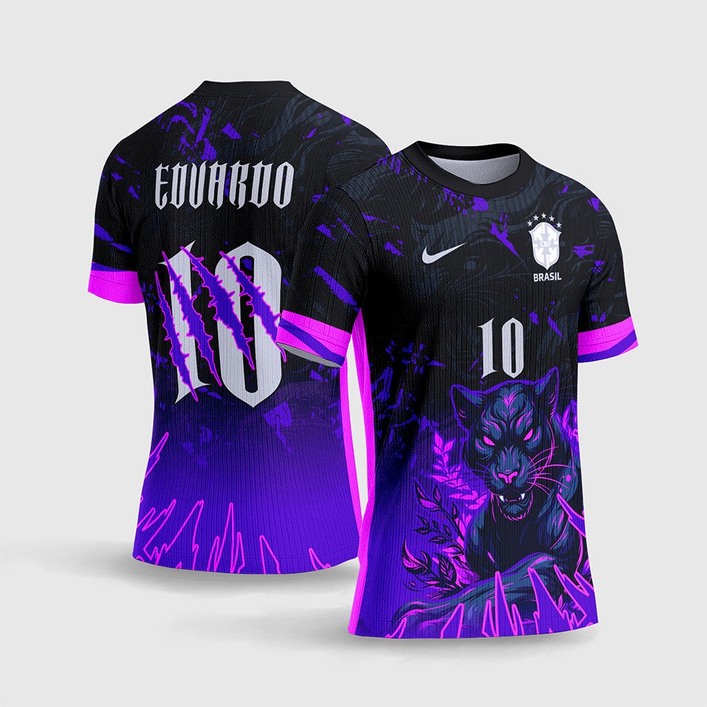 Arte Camiseta Interclasse Pantera Roxa Brasil