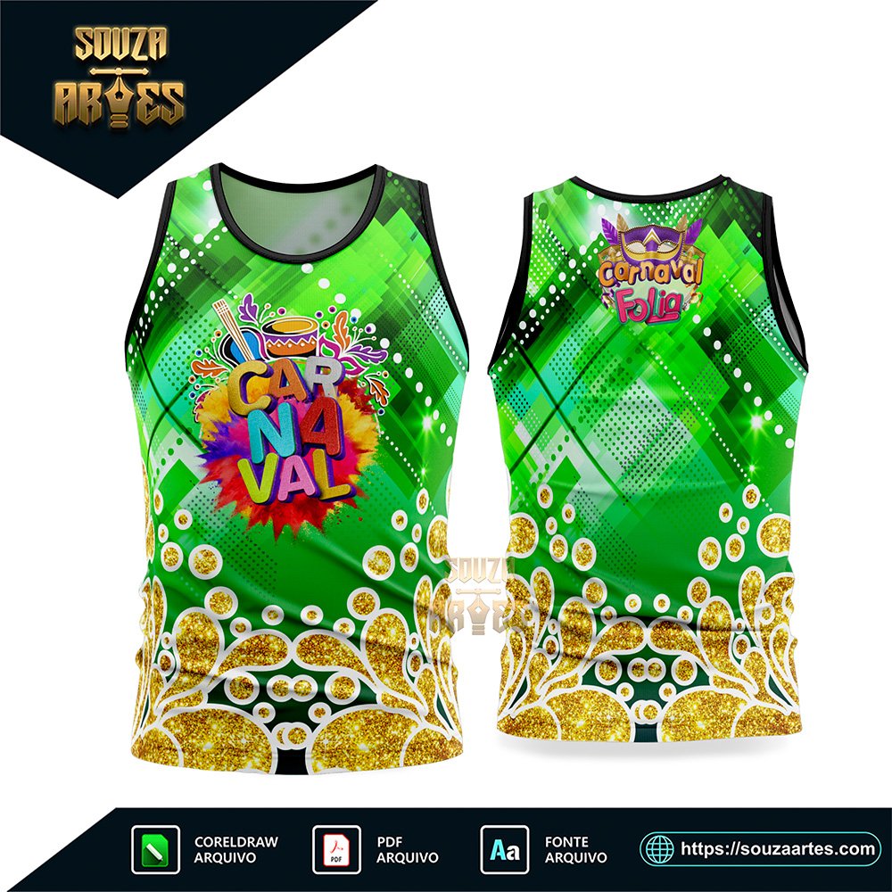 Arte Vetor Camisa Abadá Bloco Carnaval 2026 - Modelo 02