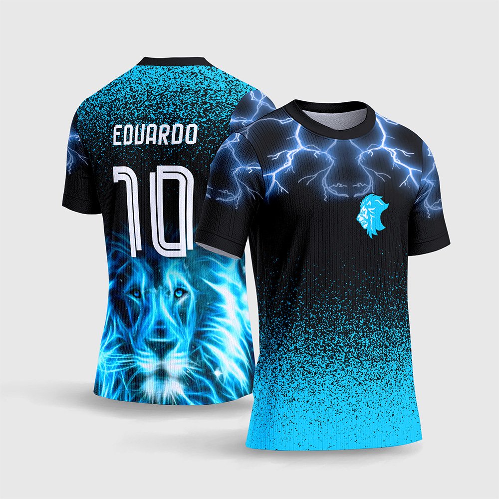 Arte Vetor Camisa Leão de Fogo Azul 2026 InterClasse v2
