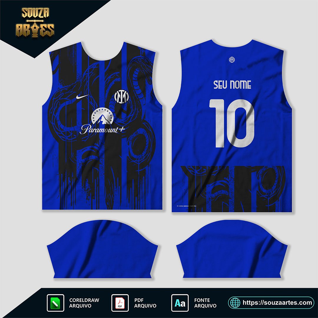 Arte Vetor Camisa Inter De Millão Conceito Cobra 2024 - 25