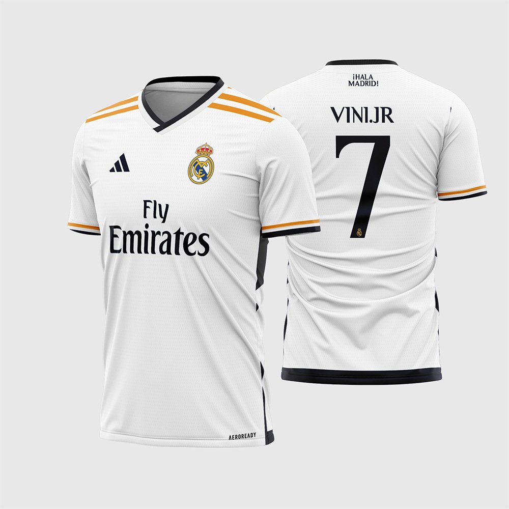 Arte Vetor Camisa Real Madrid Titular 2023 2024