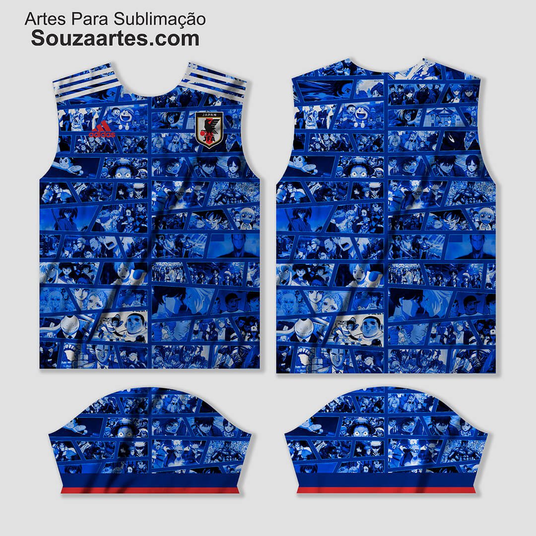 Arte Vetor Camisa Japão Especial Animes Conceito