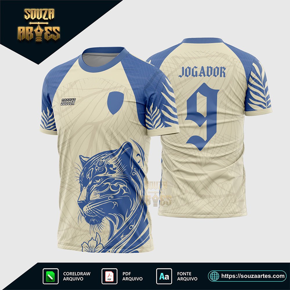 Arte Vetor Camisa interclasse Pantera Selva