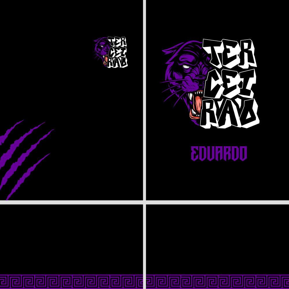 Camisa Terceirão Pantera Roxo 2024 - Arte Vetor - mod-01