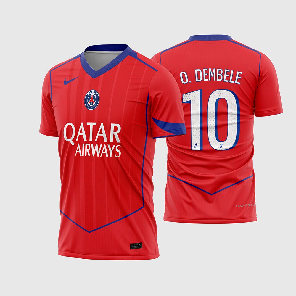 Arte Vetor Terceira Camisa PSG 2025 - 2026