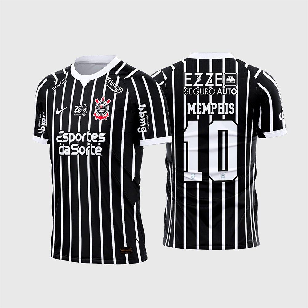 Arte Vetor Camisa Corinthians Reserva 2026 - 2027