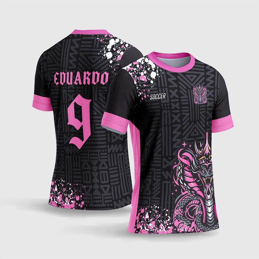 Arte Vetor Camisa InterClasse Cobra Rei Rosa