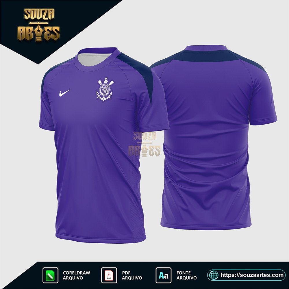 Arte Vetor Camisa do Corinthians Treino 2025 - 2026