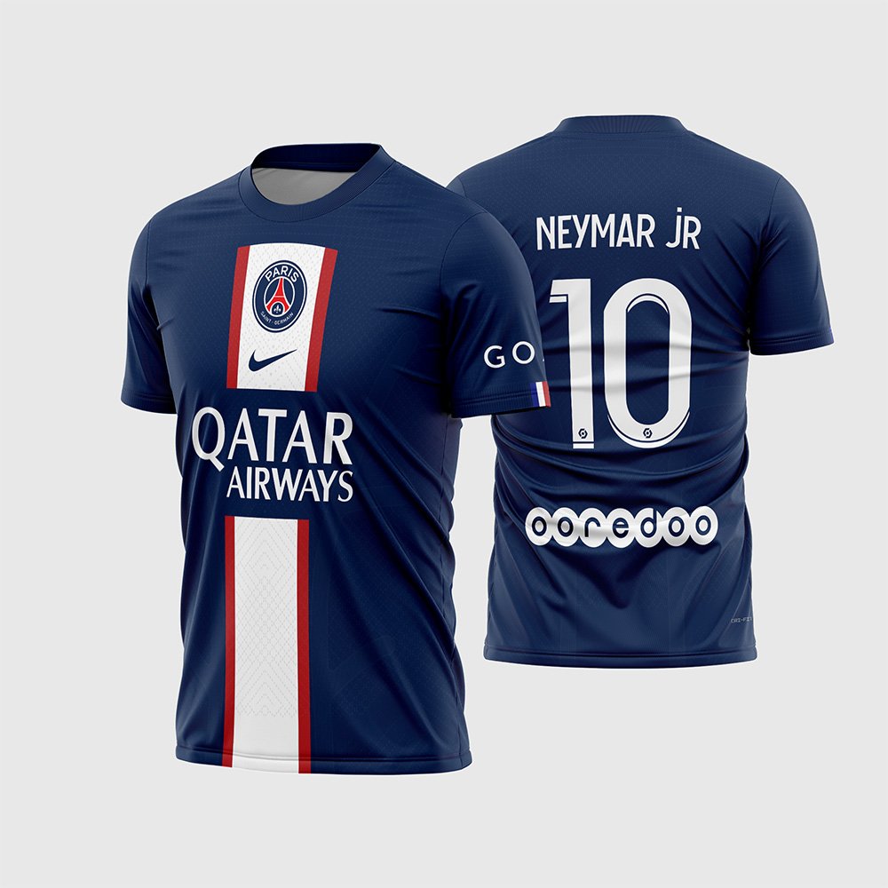 Arte Vetor Camisa PSG Titular 2022 - 2023