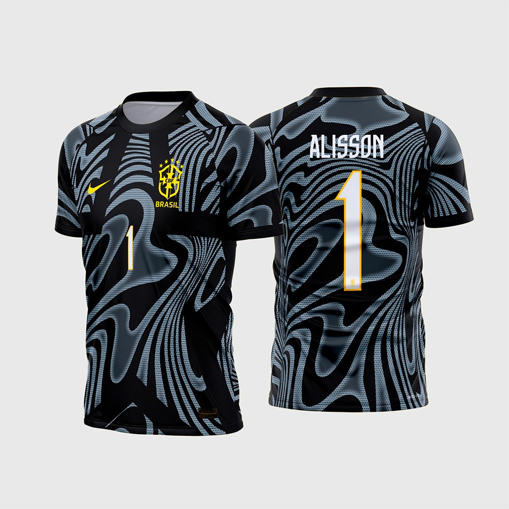 Arte Camisa Brasil Goleiro 2026 - 2028