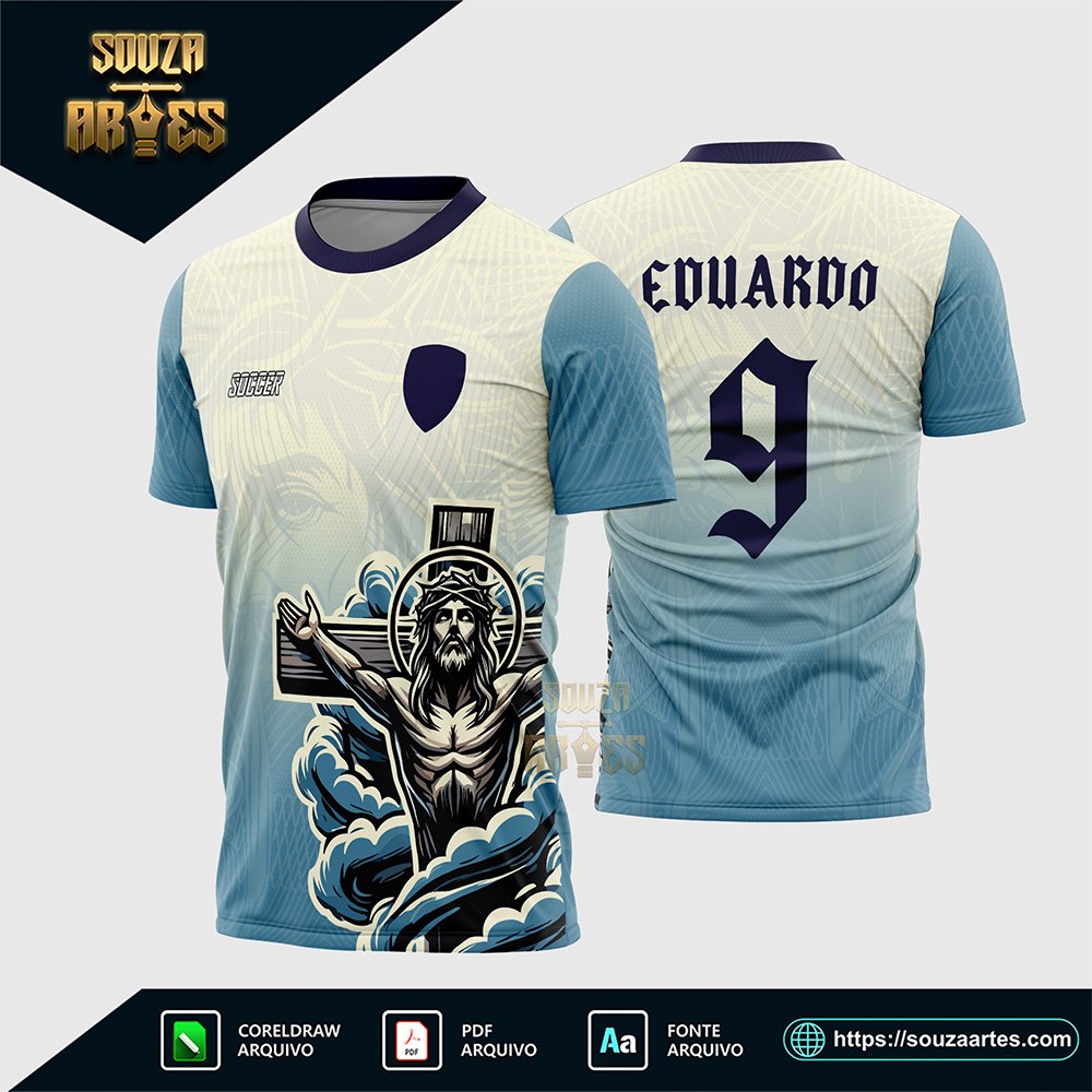 Arte Vetor Camisa Interclasse Jesus Cristo
