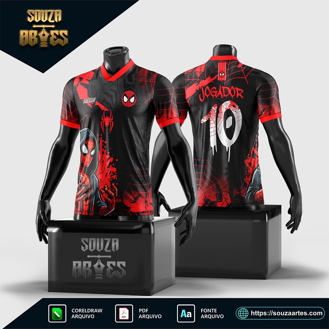 Arte Vetor Camisa Interclasse Homem aranha 2025