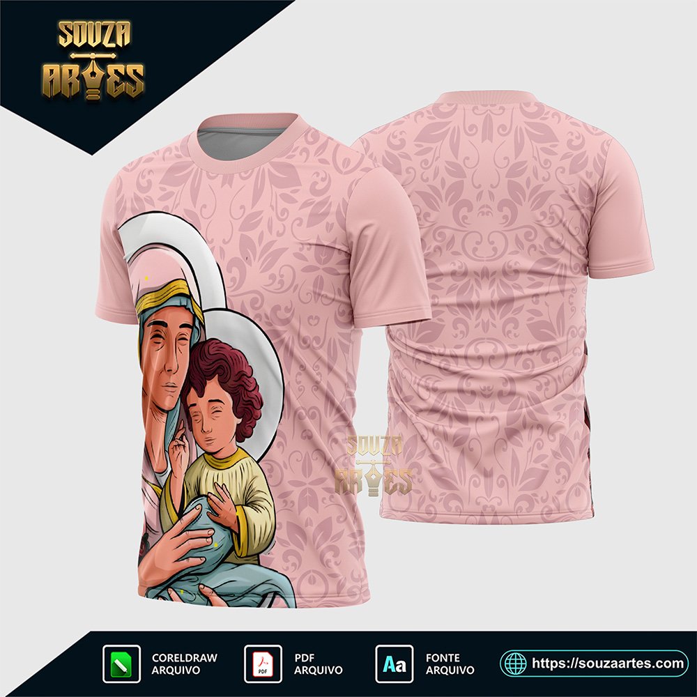 Arte Vetor Camisa Religião - Nossa Senhora de Nazaré 2026