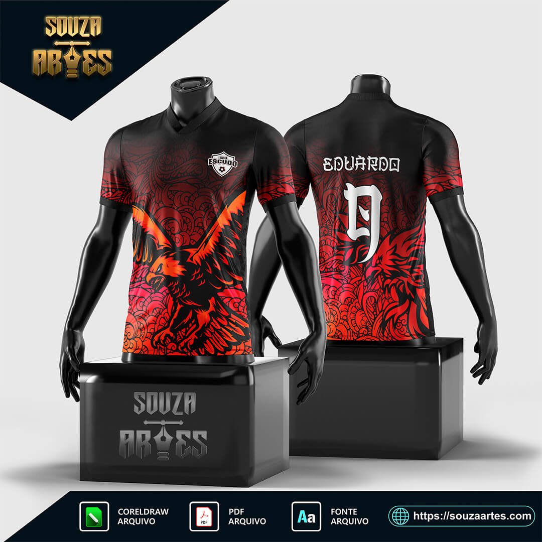 Arte Vetor Camisa InterClasse Águia Laranja