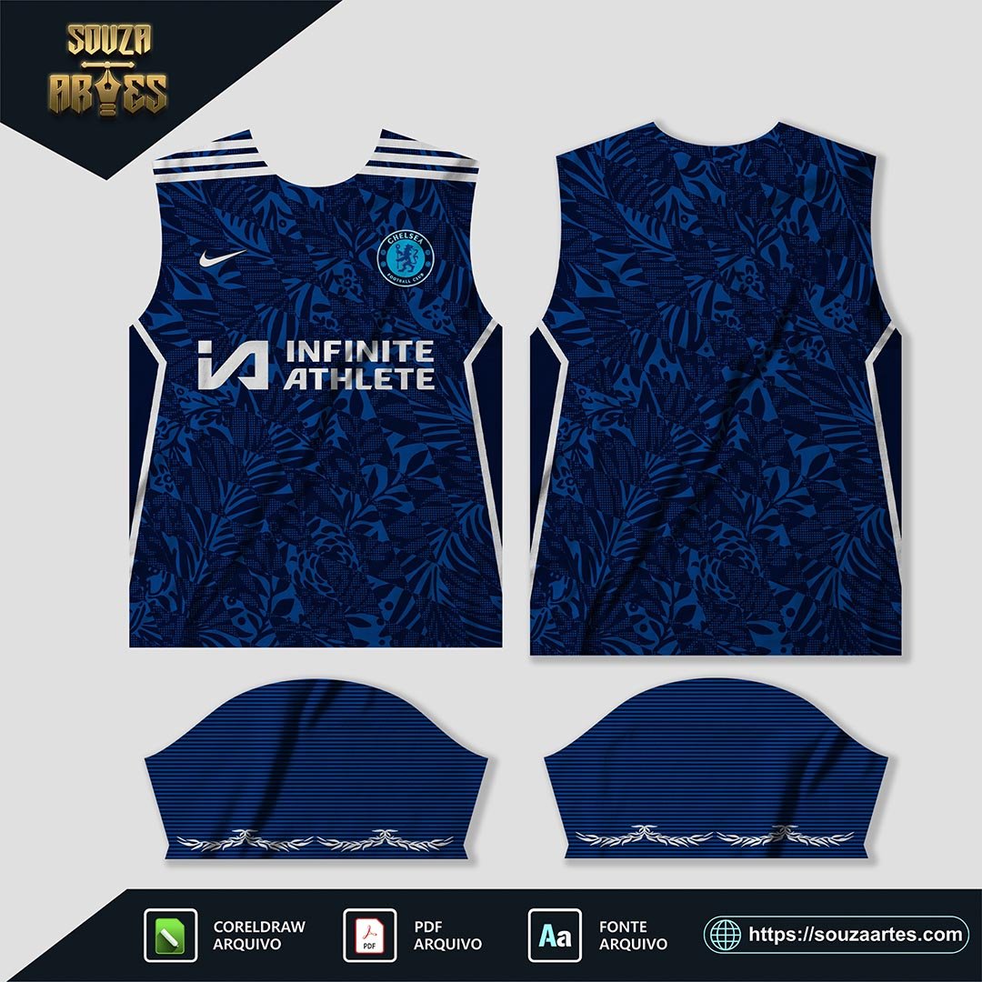 Arte Vetor Camisa Chelsea 2025 Conceito
