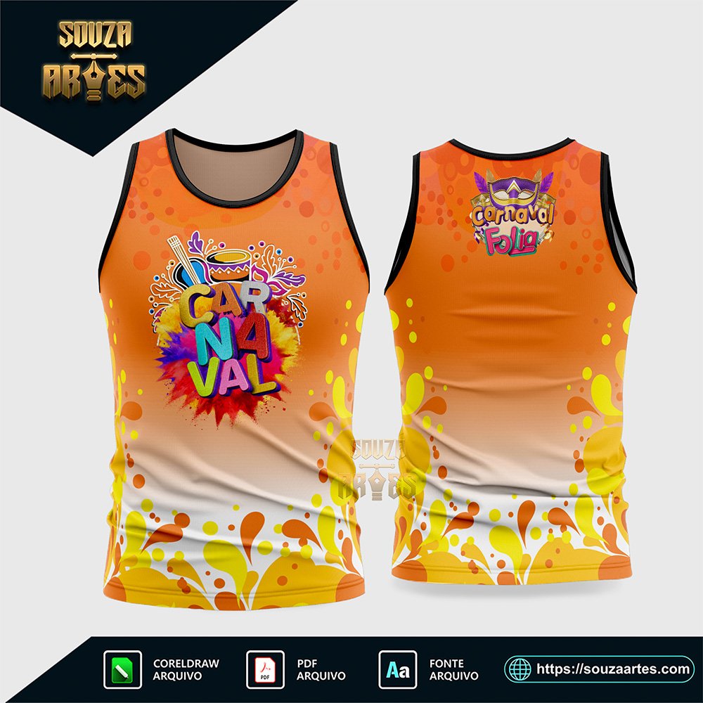 Arte Vetor Camisa Abadá Bloco Carnaval 2026 - Modelo 10