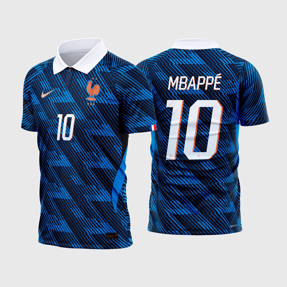 Arte Camisa França Titular 2026 - 2028