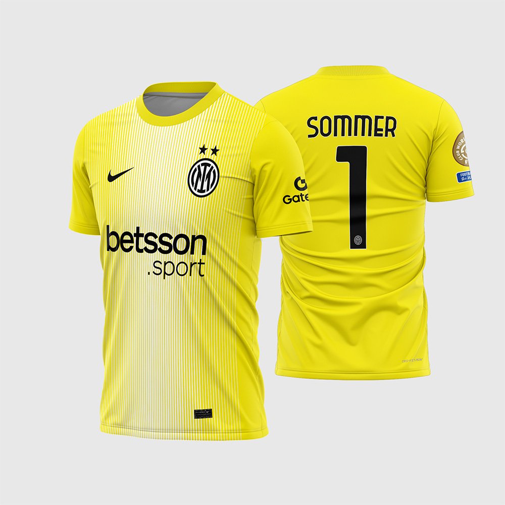Arte Vetor Camisa Inter de Milão Goleiro 2025 – 2026
