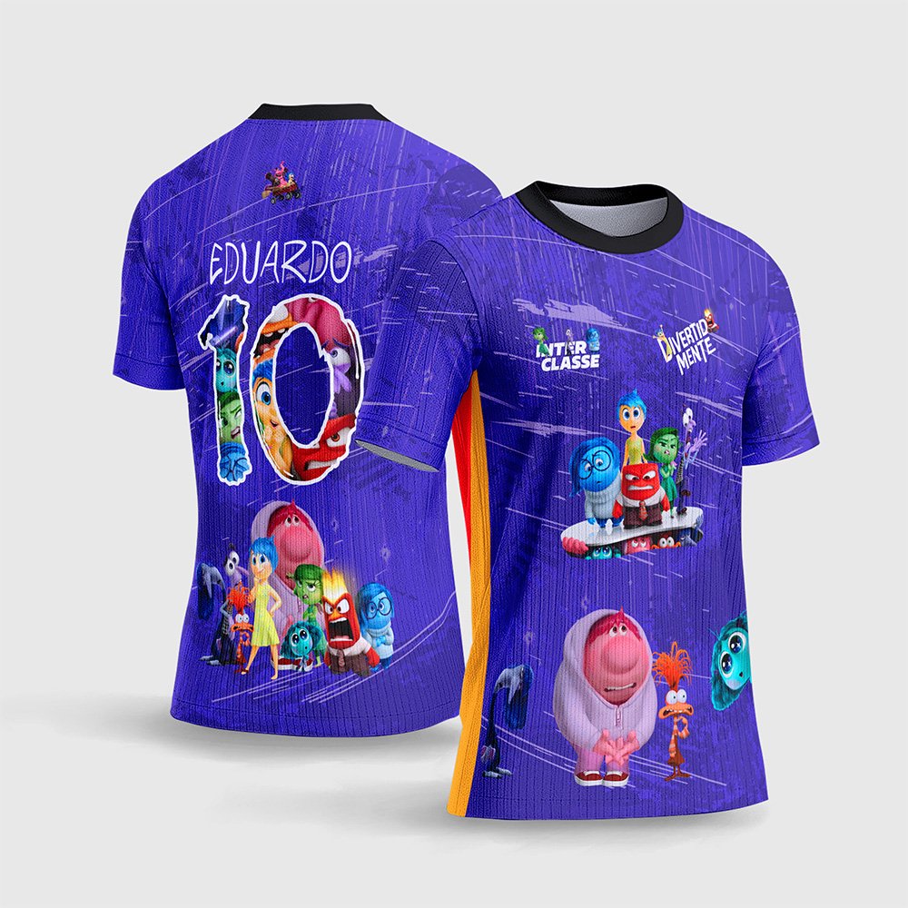Arte Vetor Camisa de Interclasse Divertida Mente
