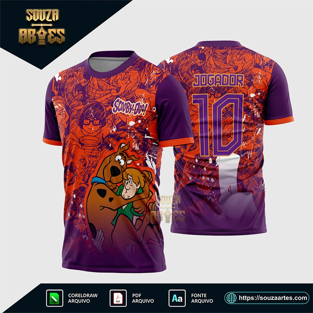 Arte Template Camisa Interclasse Scooby-Doo
