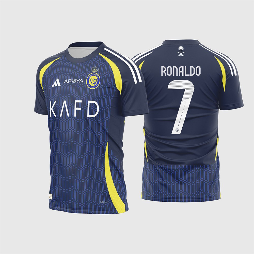 Arte Vetor Camisa Al Nassr Visita 2024-2025