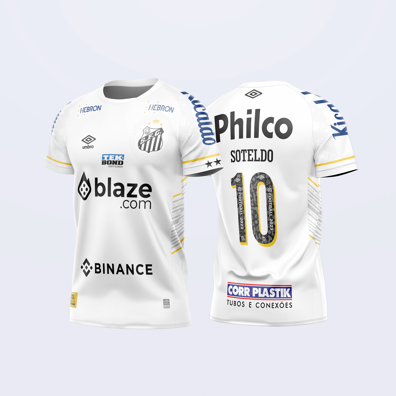 Arte Camisa Titular Santos 2023 - 2024