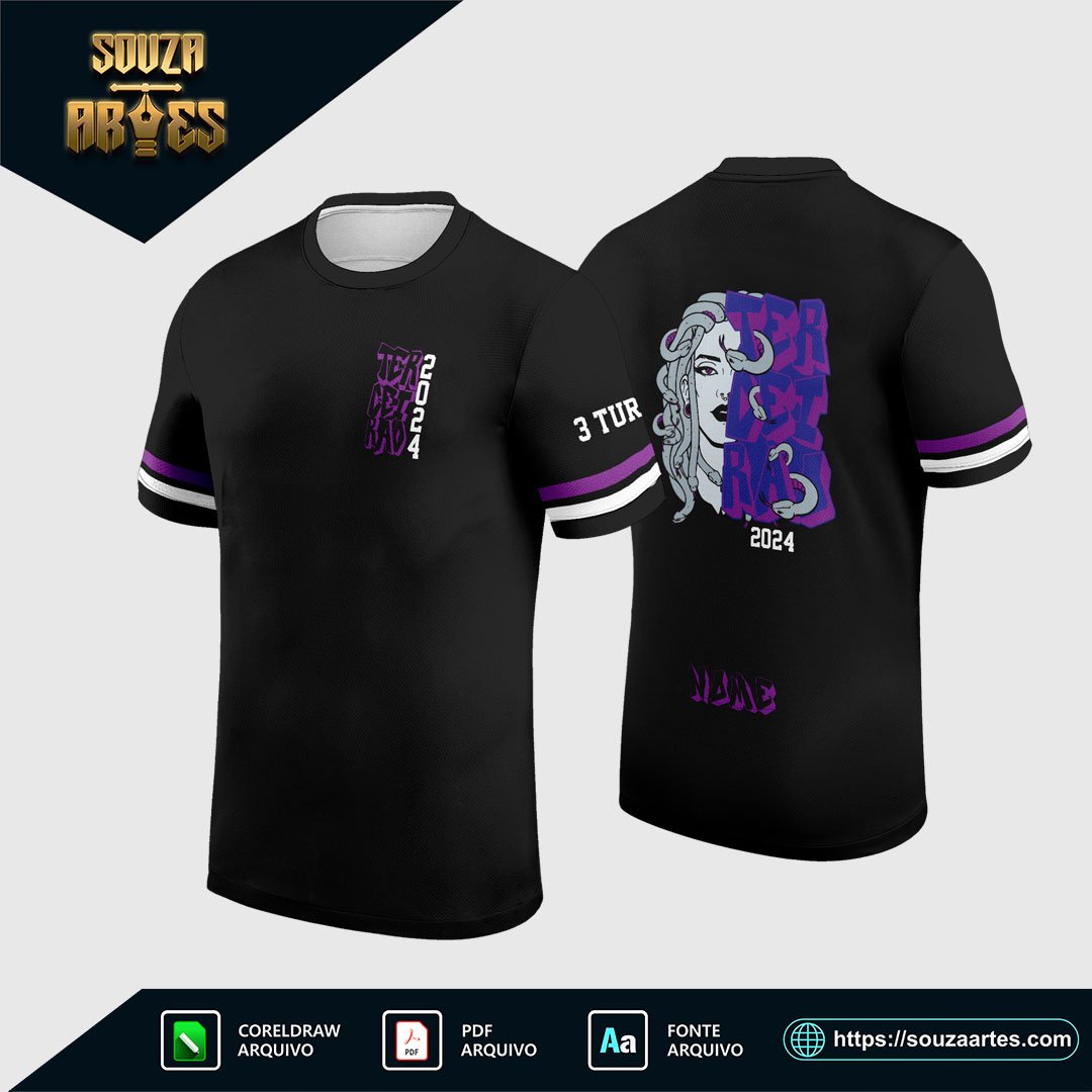 Arte Vetor Camisa Terceirão 2025 - Medusa - mod 02