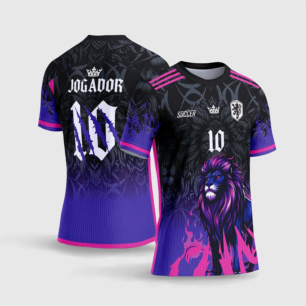 Arte Vetor Camisa de Interclasse Leão Fogo 2026