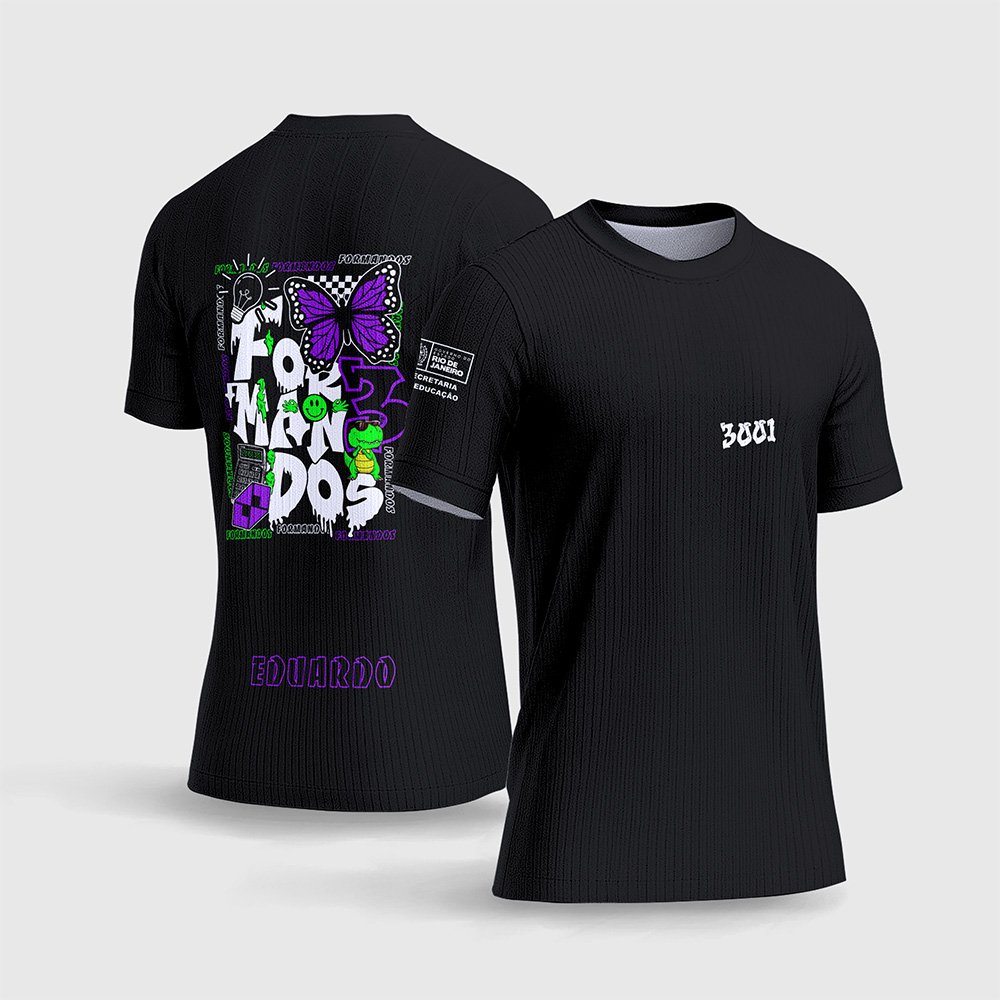 Arte Camisa Formandos Verde Grafite 2026