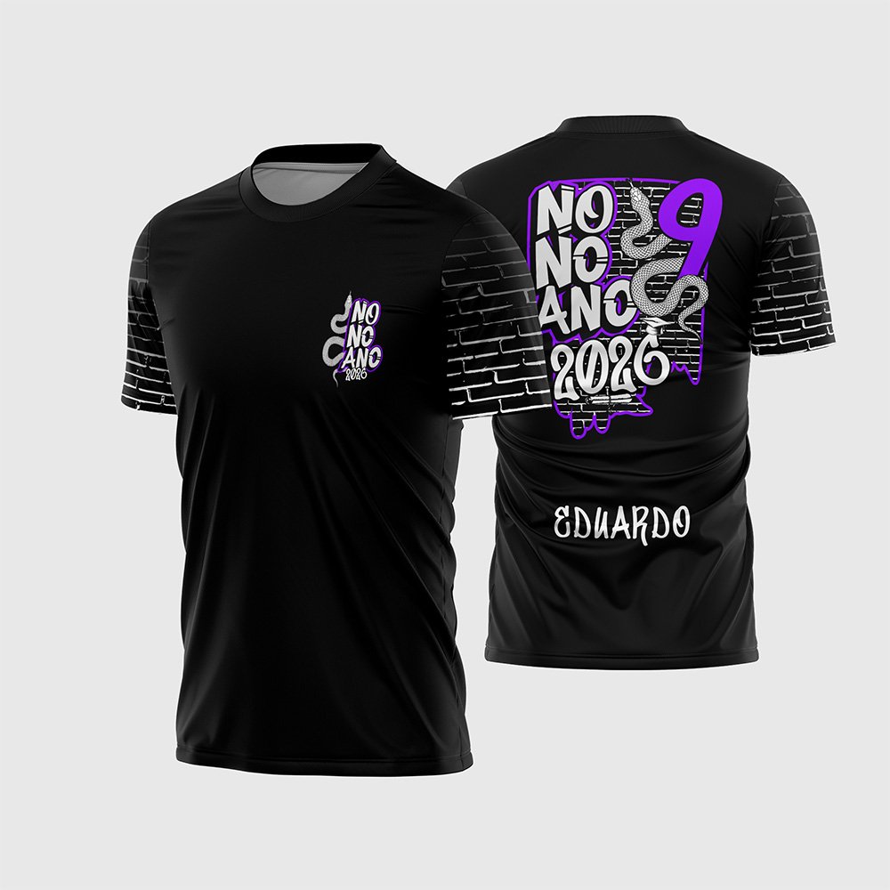 Arte Camisa Nono Ano 2026 Grafite Cobra