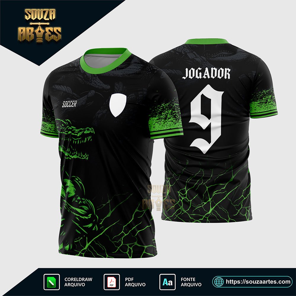 Arte Vetor Camisa InterClasse Crocodilo
