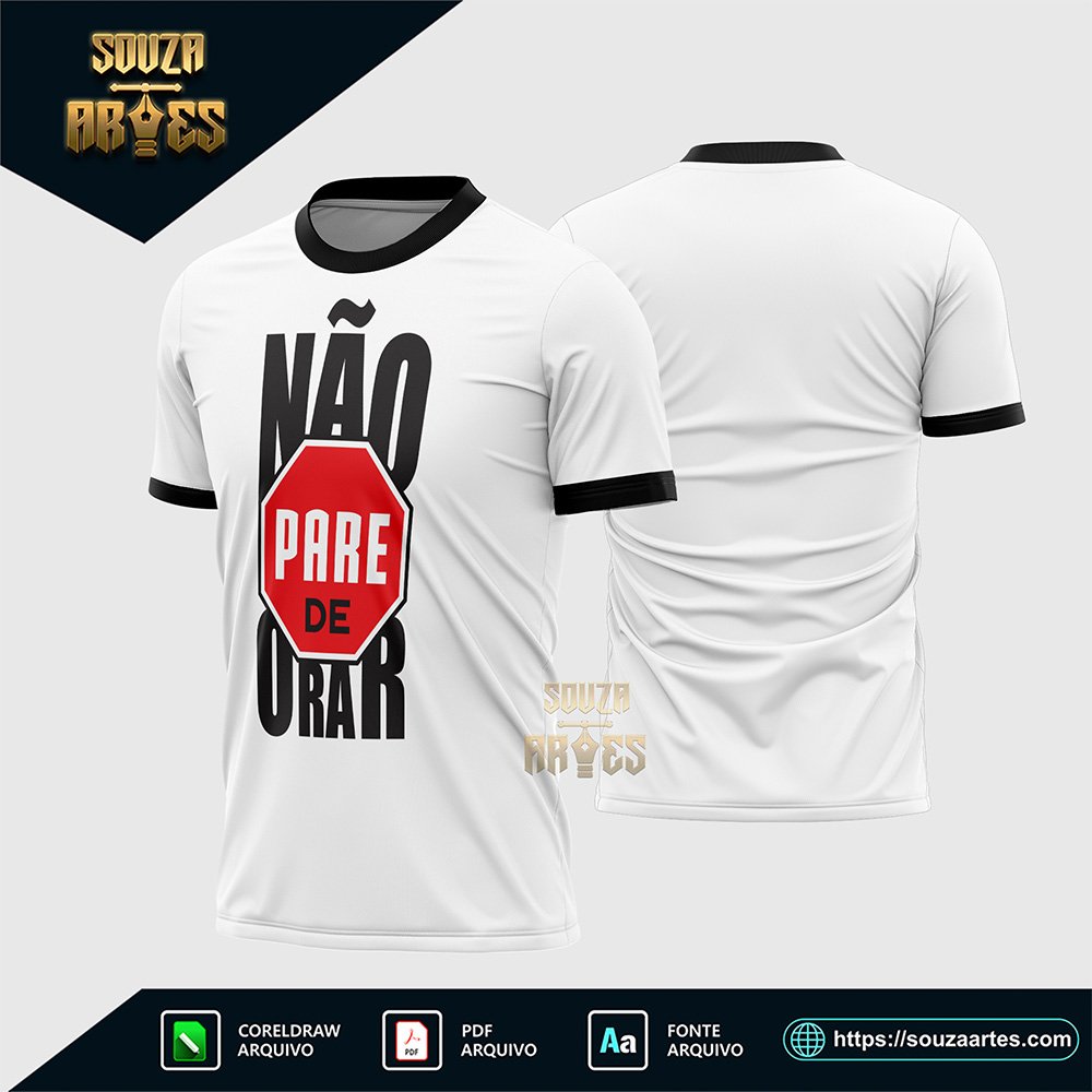 Arte Vetor Camisa Religião Não Pare De Orar - 2026